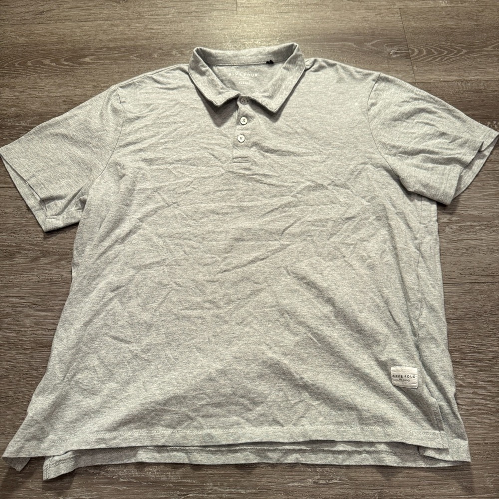 Five Four Shirt Mens XL Gray‎ 100% Cotton Minimalist Classiccore Casual Summer